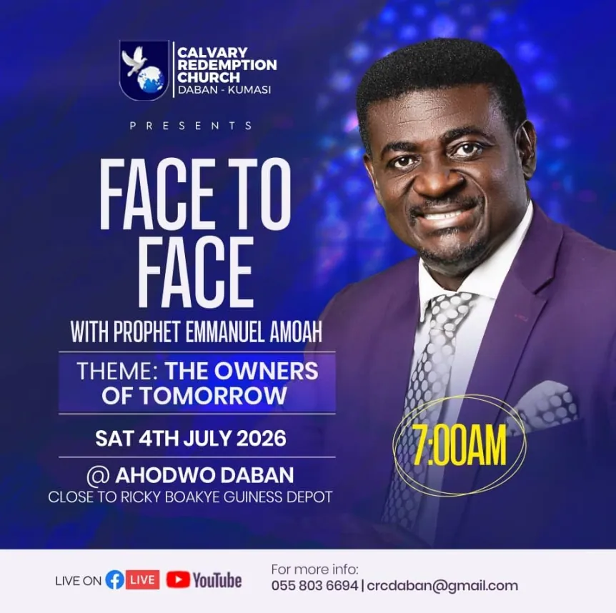 Face to Face with Prophet Emmanuel Amoah flyer