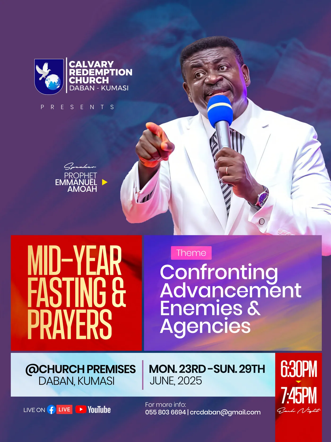 Mid-Year Fasting & Prayers flyer