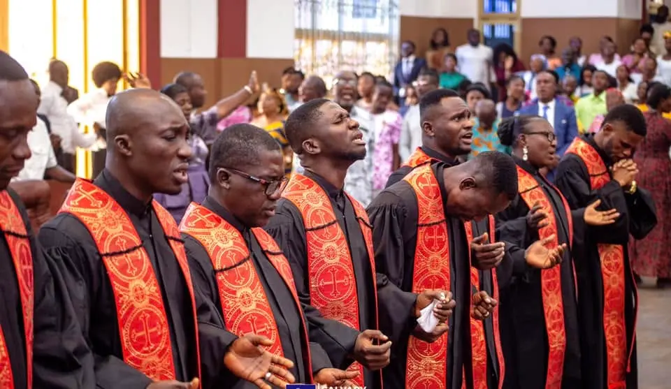 Calvary Bible College graduands in their robes