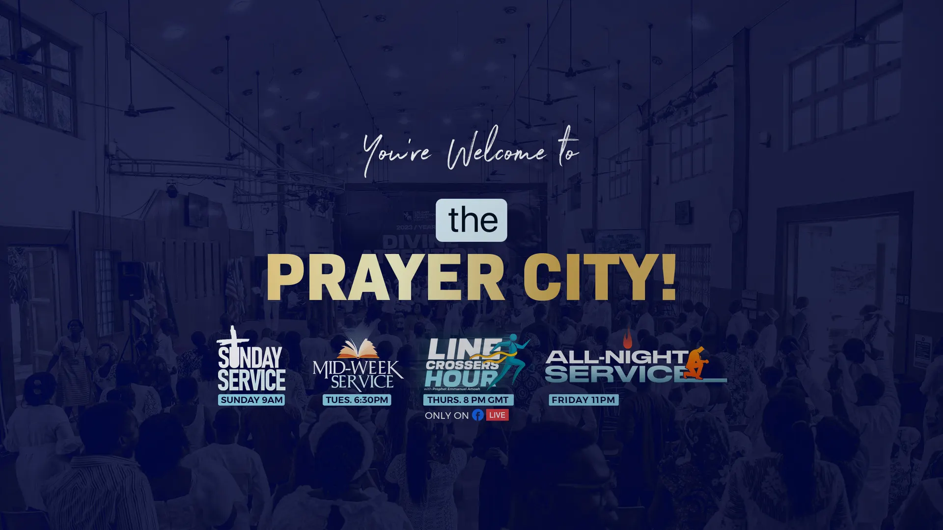 The congregation at Calvary Redemption Church, Daban