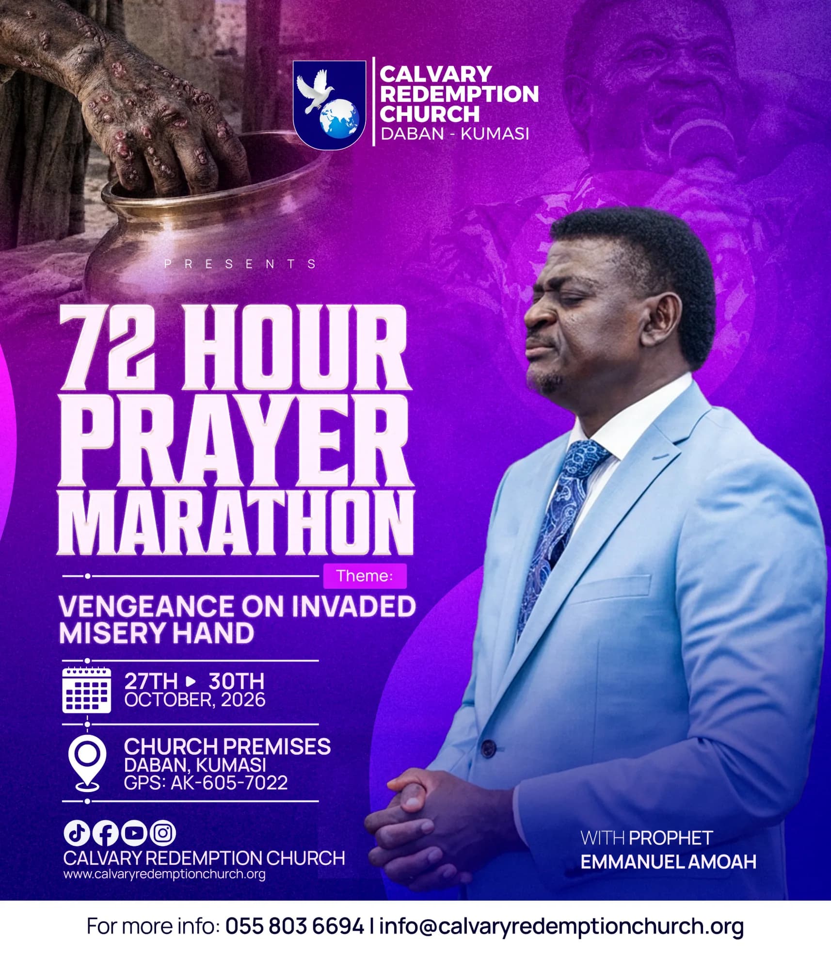 72 Hour Prayer Marathon flyer